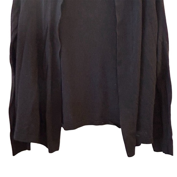 Ann Taylor Women's Black Open Front Cardigan Sweater Size L - Picture 3 of 8
